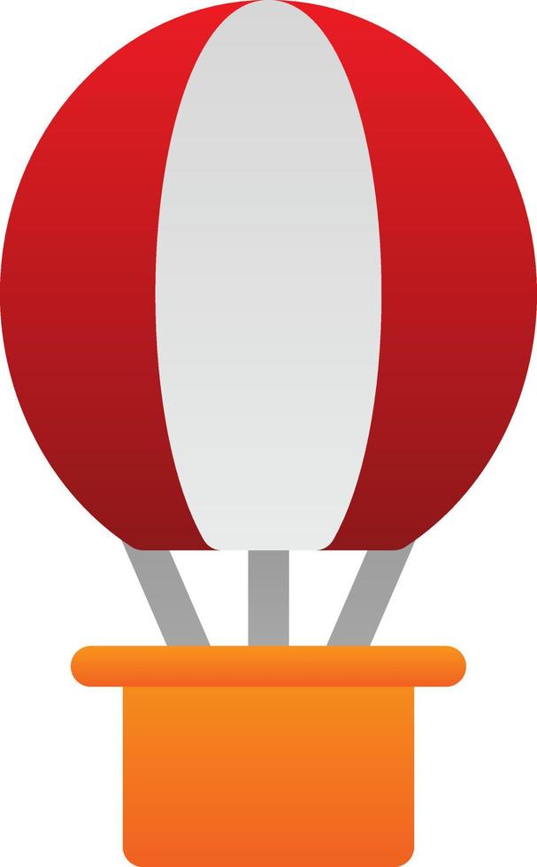 Hot Air Balloon Vector Icon Design