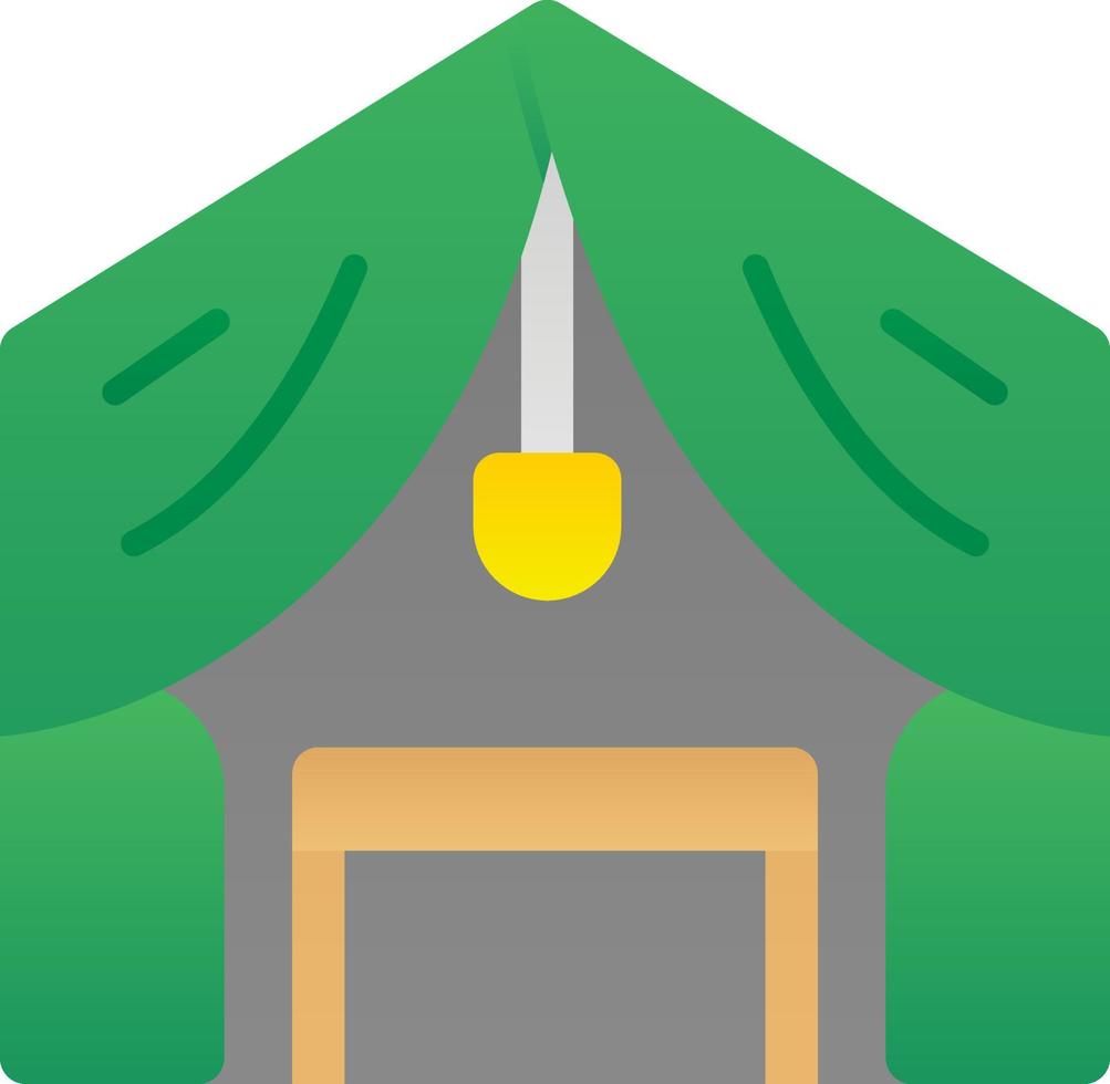 Luxury Camp Vector Icon Design