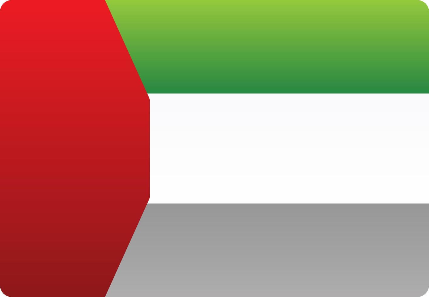 Dubai Flag Vector Icon Design