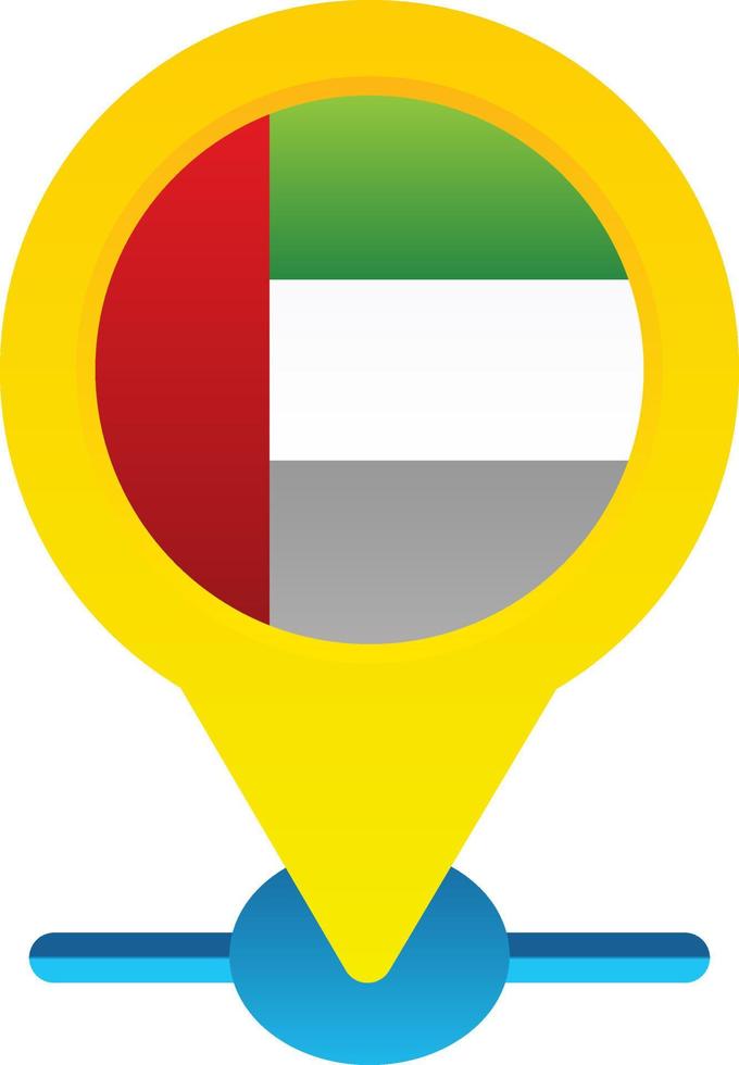 Dubai Location Vector Icon Design