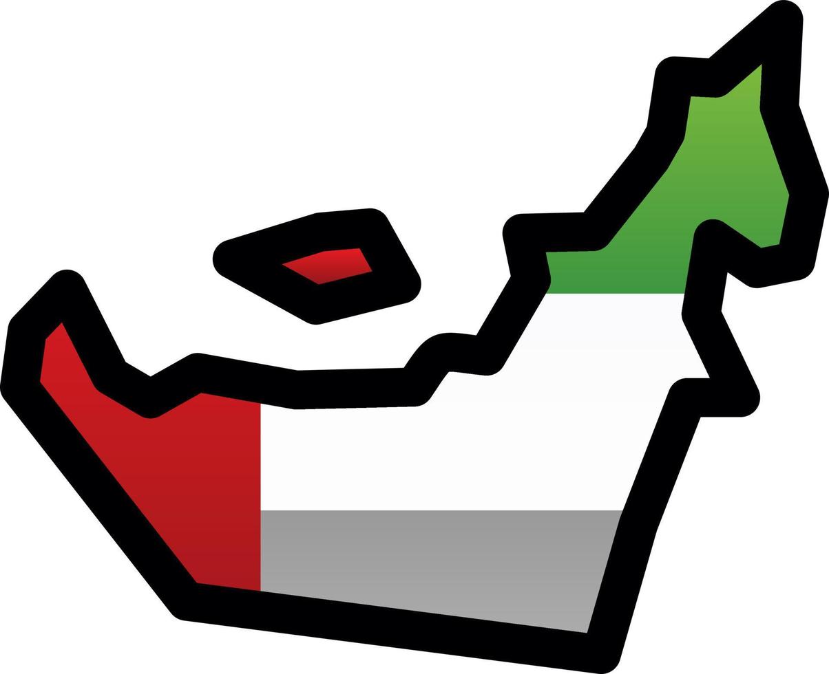 diseño de icono de vector de mapa de dubai