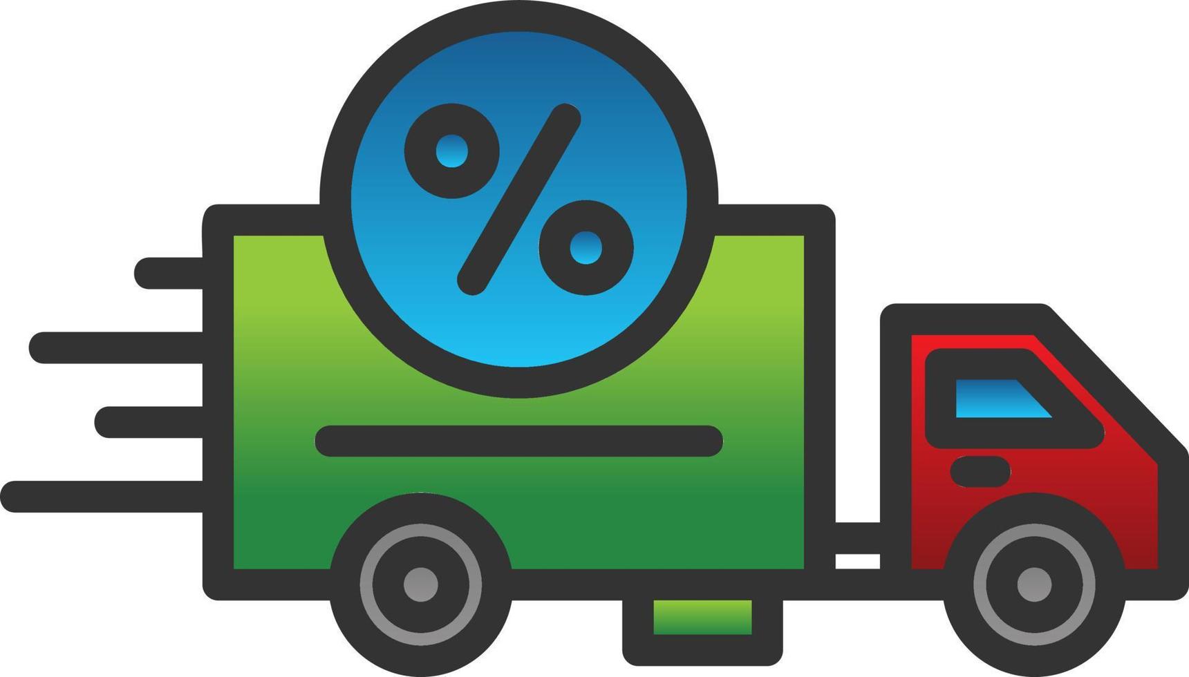 Discount Courier Vector Icon Design