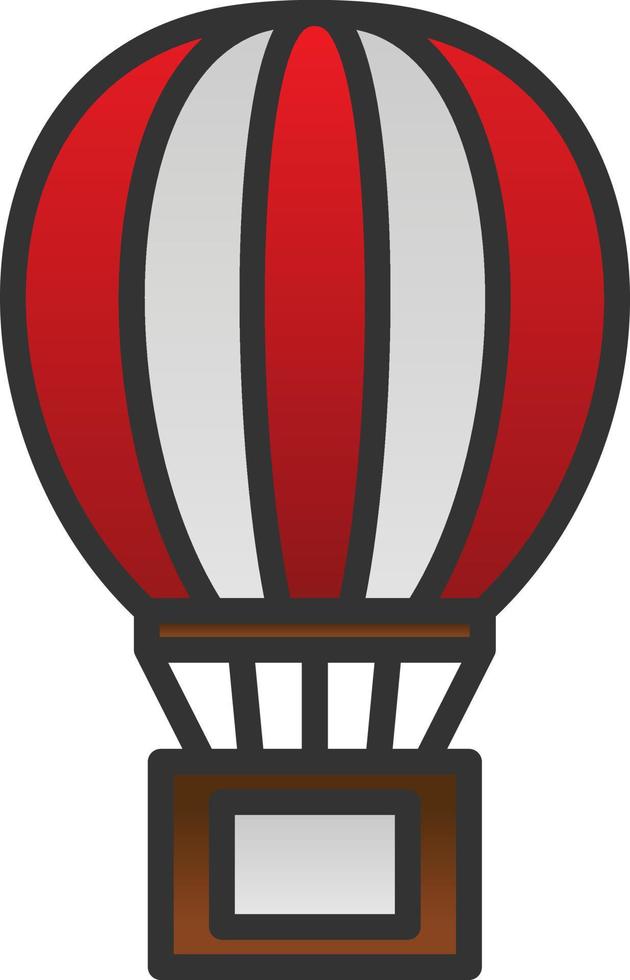 Air Balloon Delivery Vector Icon Design