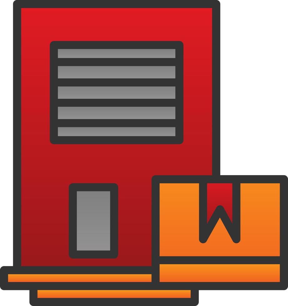 Door Delivery Vector Icon Design