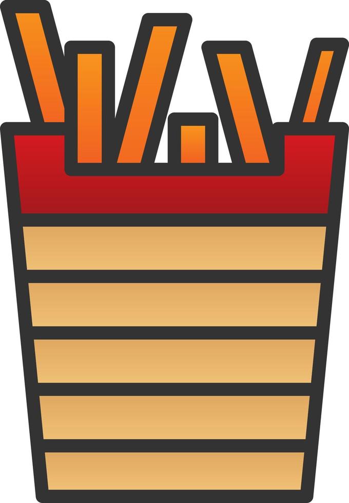 French Fries Vector Icon Design