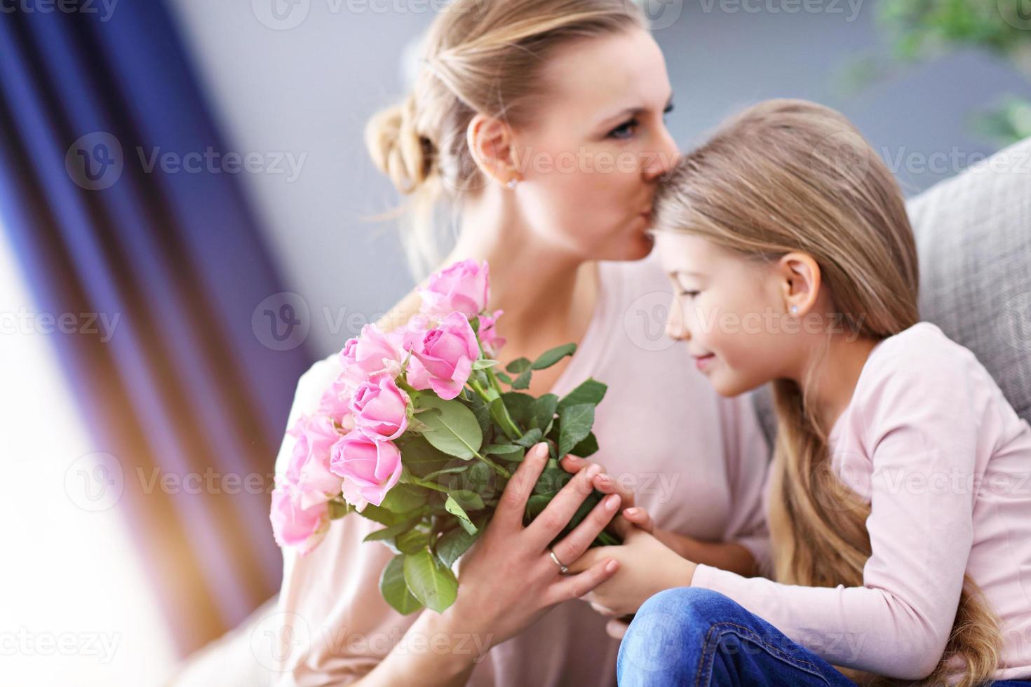 Mum and daughter celebrating mother's day photo