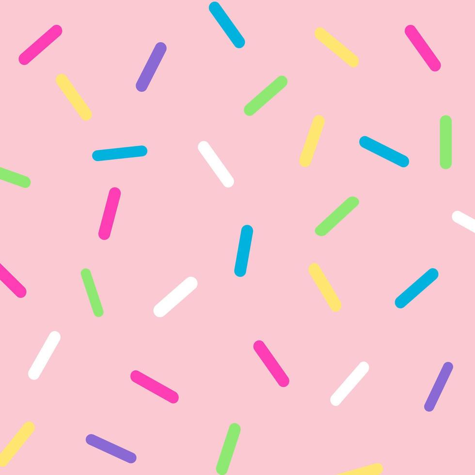Seamless pattern with colorful geometric pattern on pink background. vector