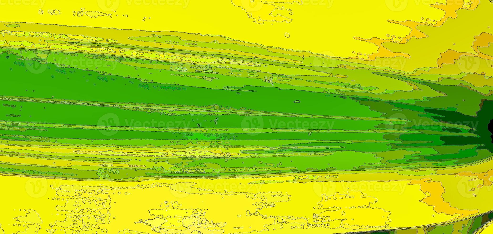 ilustración de efectos especiales de contornos, bokeh, con concepto de arte abstracto de fondo verde. foto