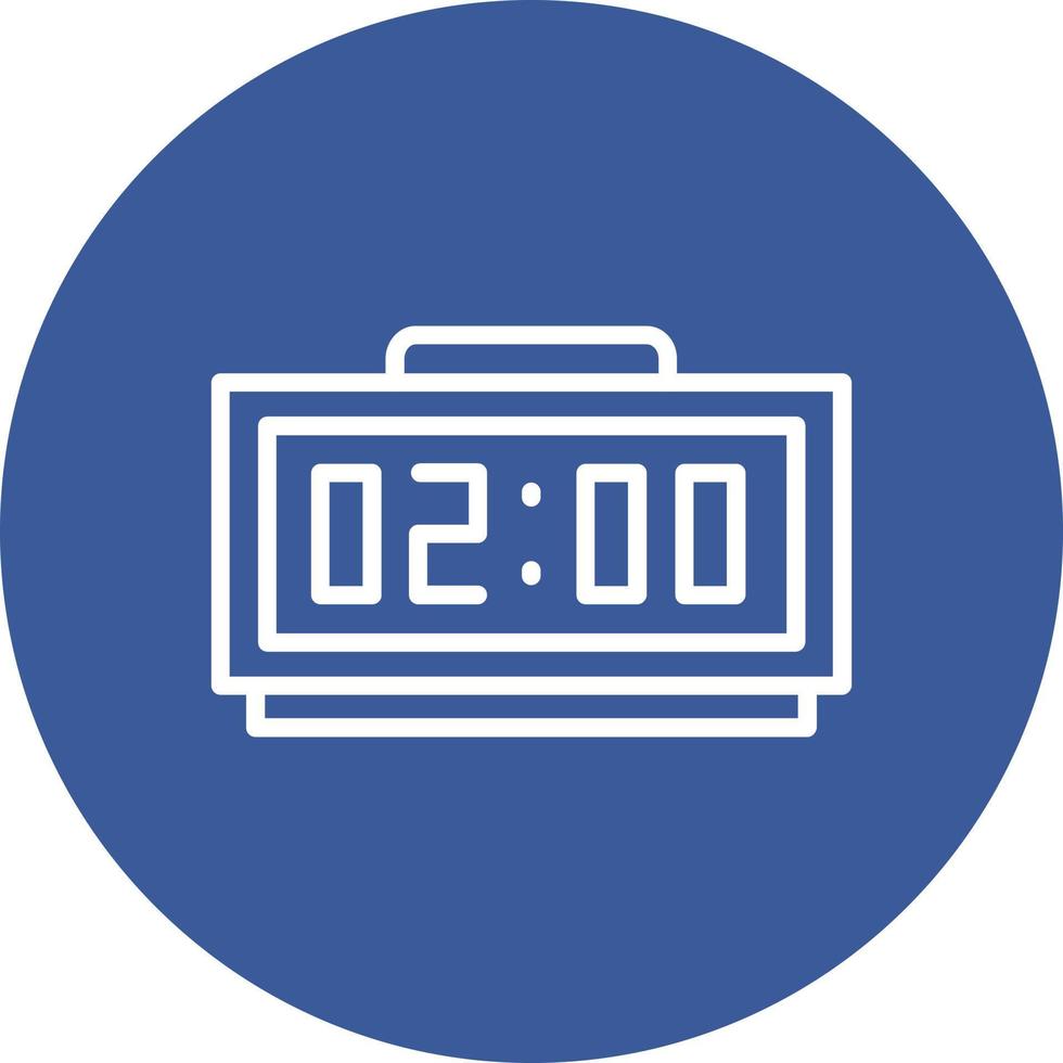 Digital Clock Vector Icon