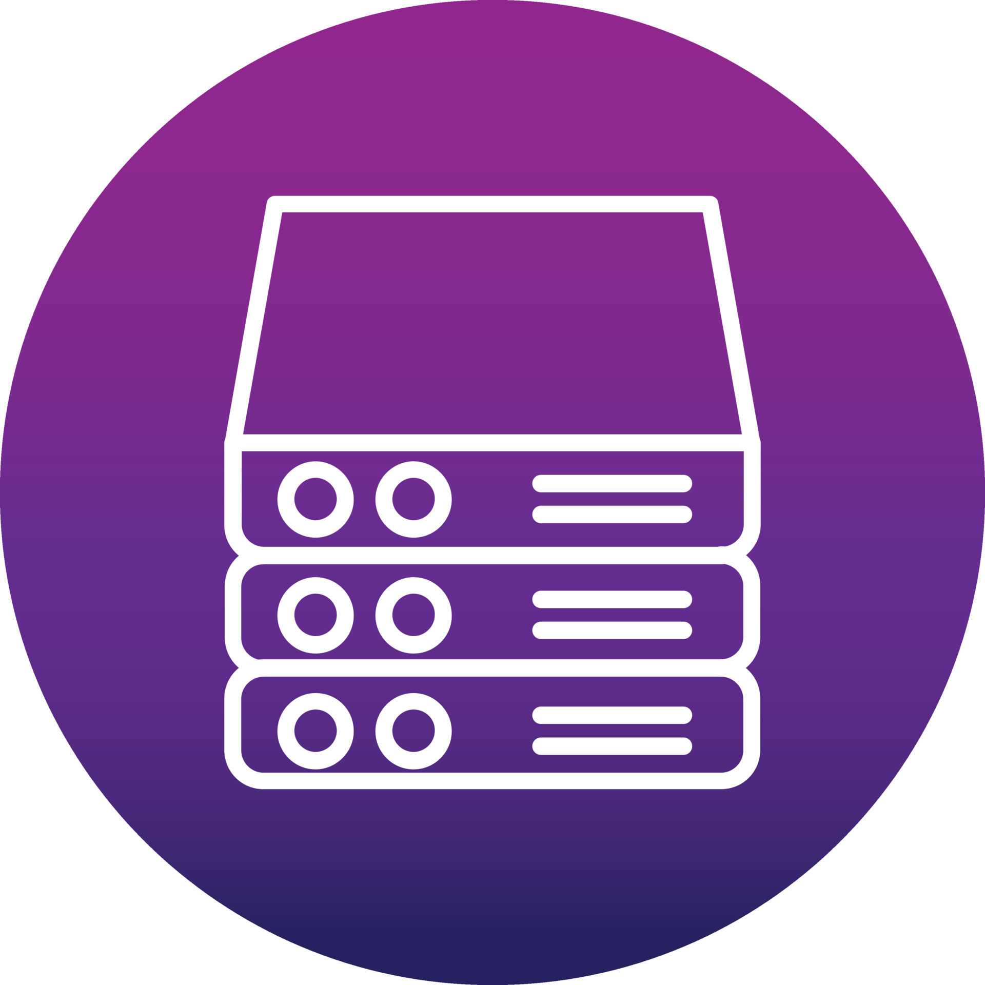 Servers Vector Icon 15767389 Vector Art at Vecteezy