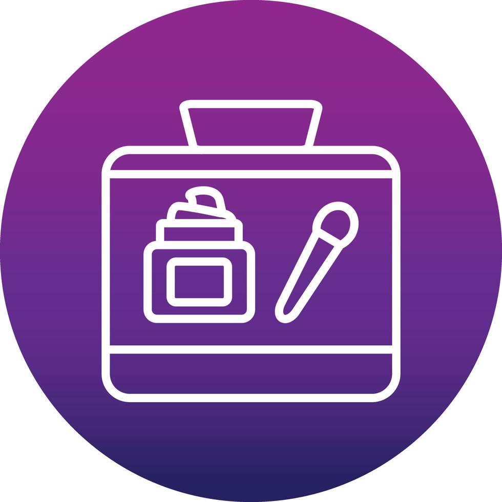 icono de vector de kit de maquillaje