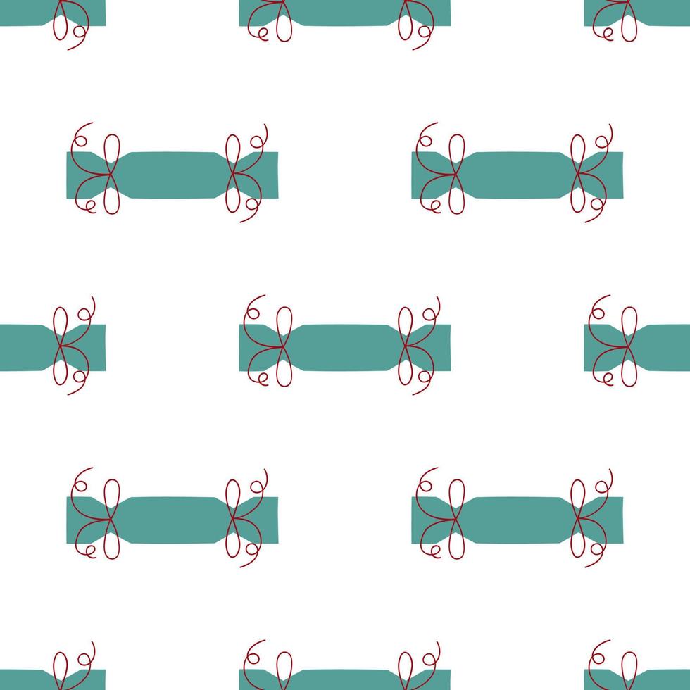 Crackers or candies. Festival seamless pattern. vector