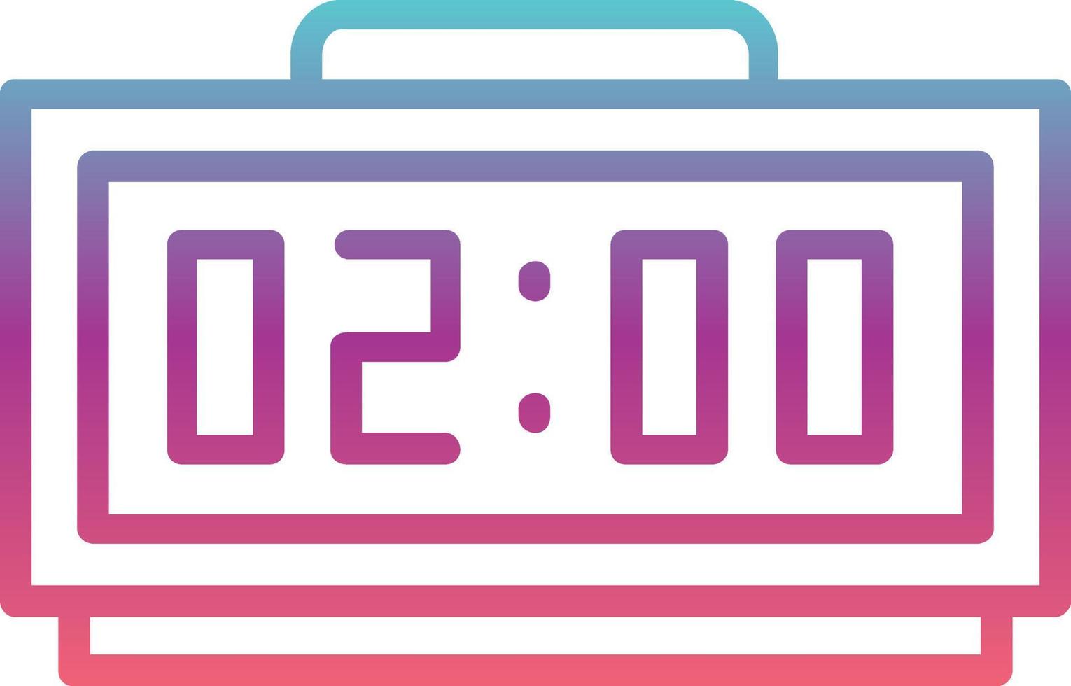 Digital Clock Vector Icon