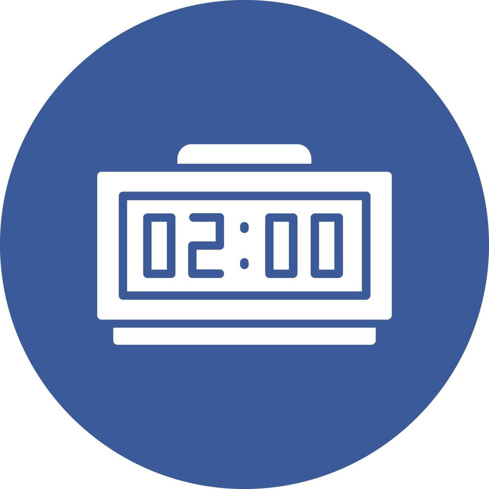 Digital Clock Vector Icon