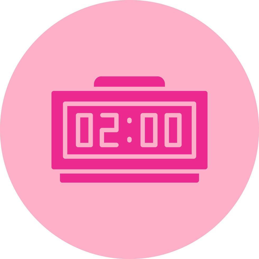 Digital Clock Vector Icon