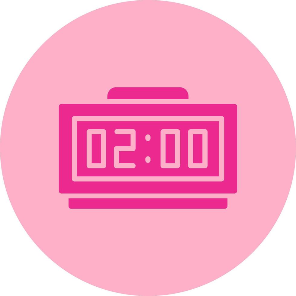 Digital Clock Vector Icon