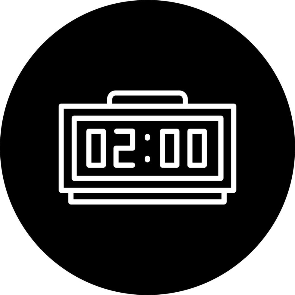 Digital Clock Vector Icon