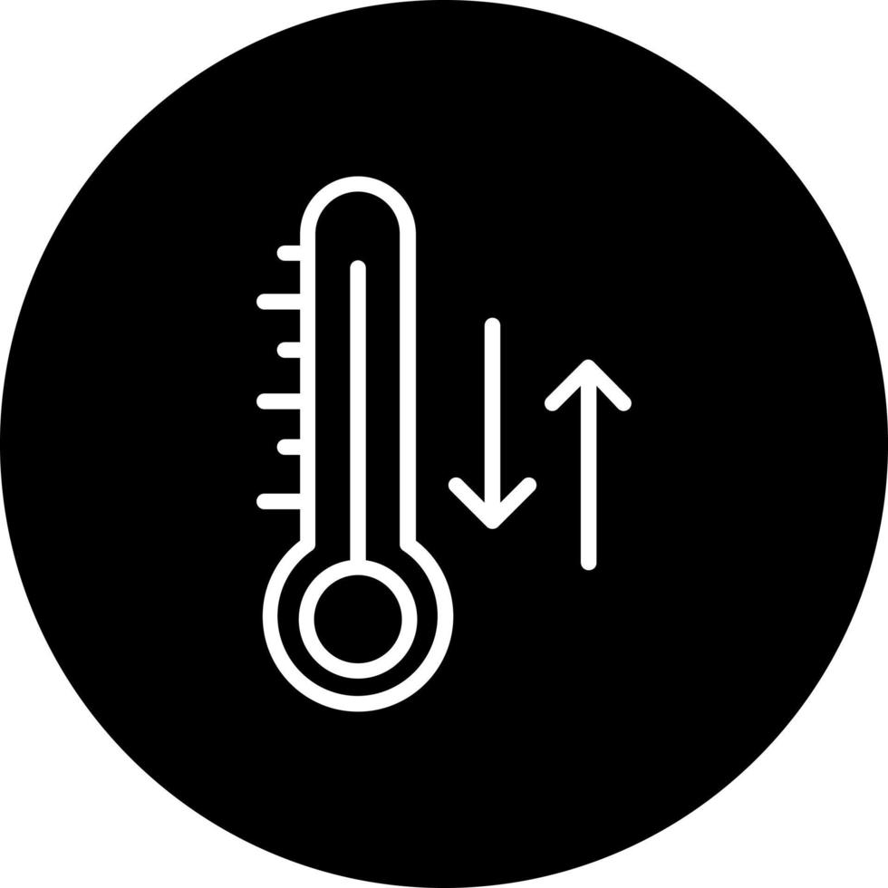 icono de vector de temperatura