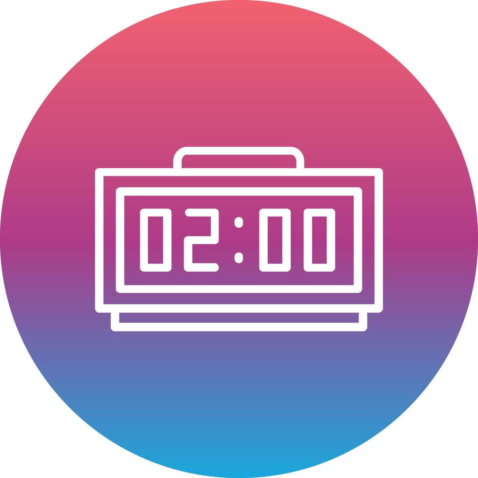Digital Clock Vector Icon