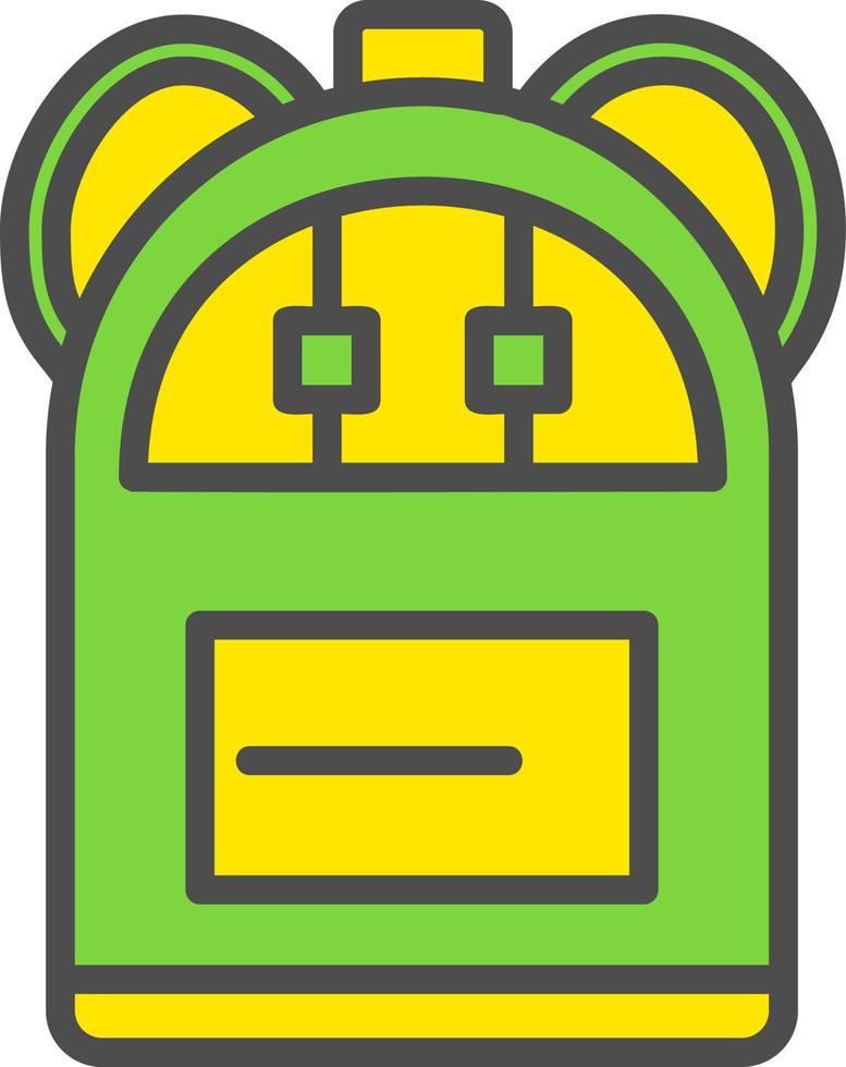 icono de vector de mochila