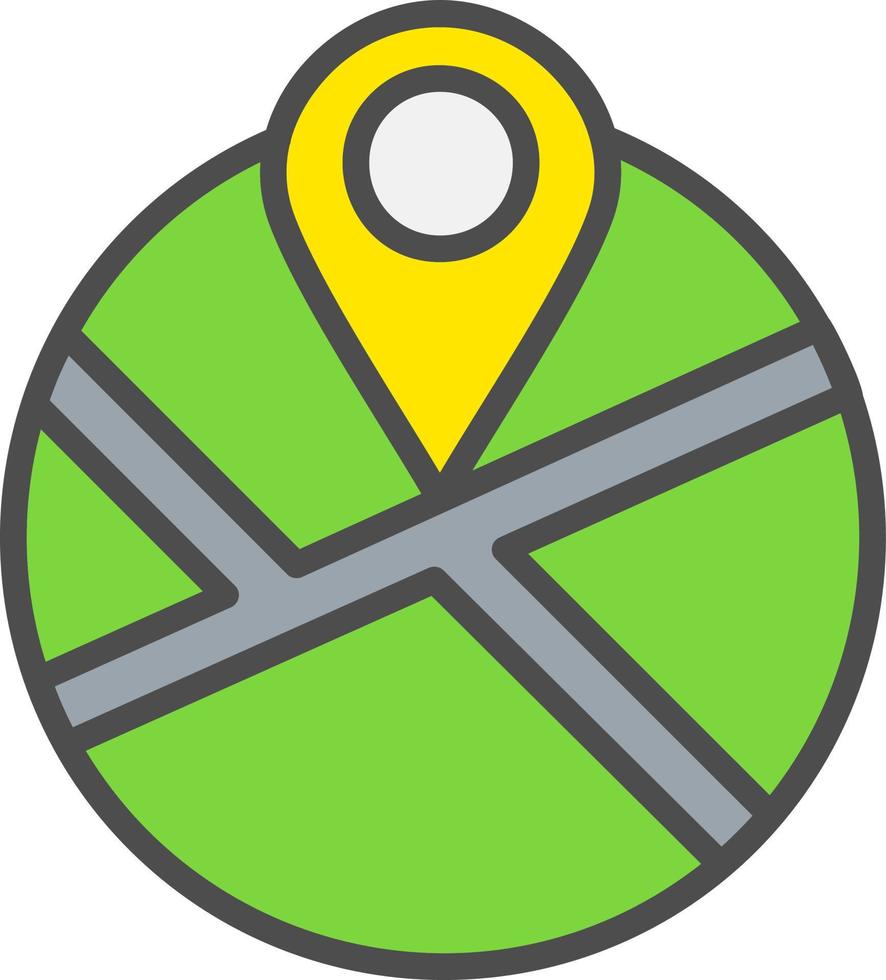 Street Map Vector Icon