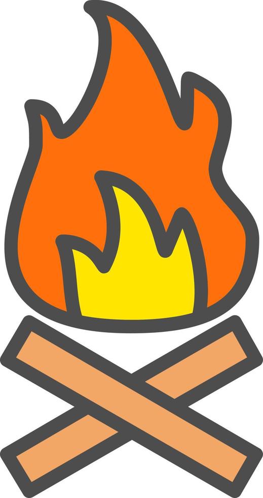 icono de vector de fuego