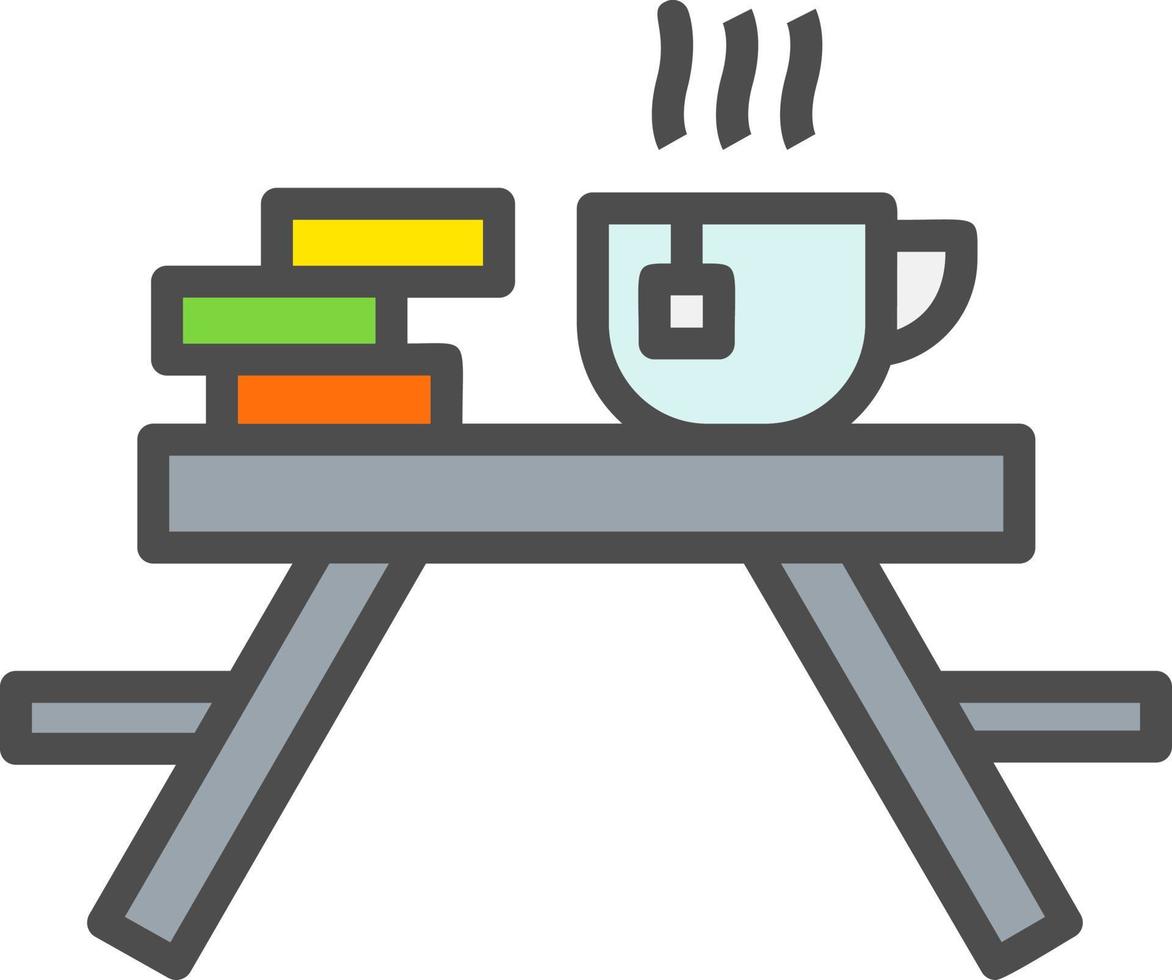 Picnic Table Vector Icon