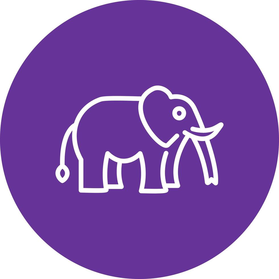 icono de vector de elefante