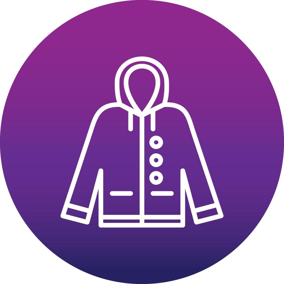 icono de vector de impermeable