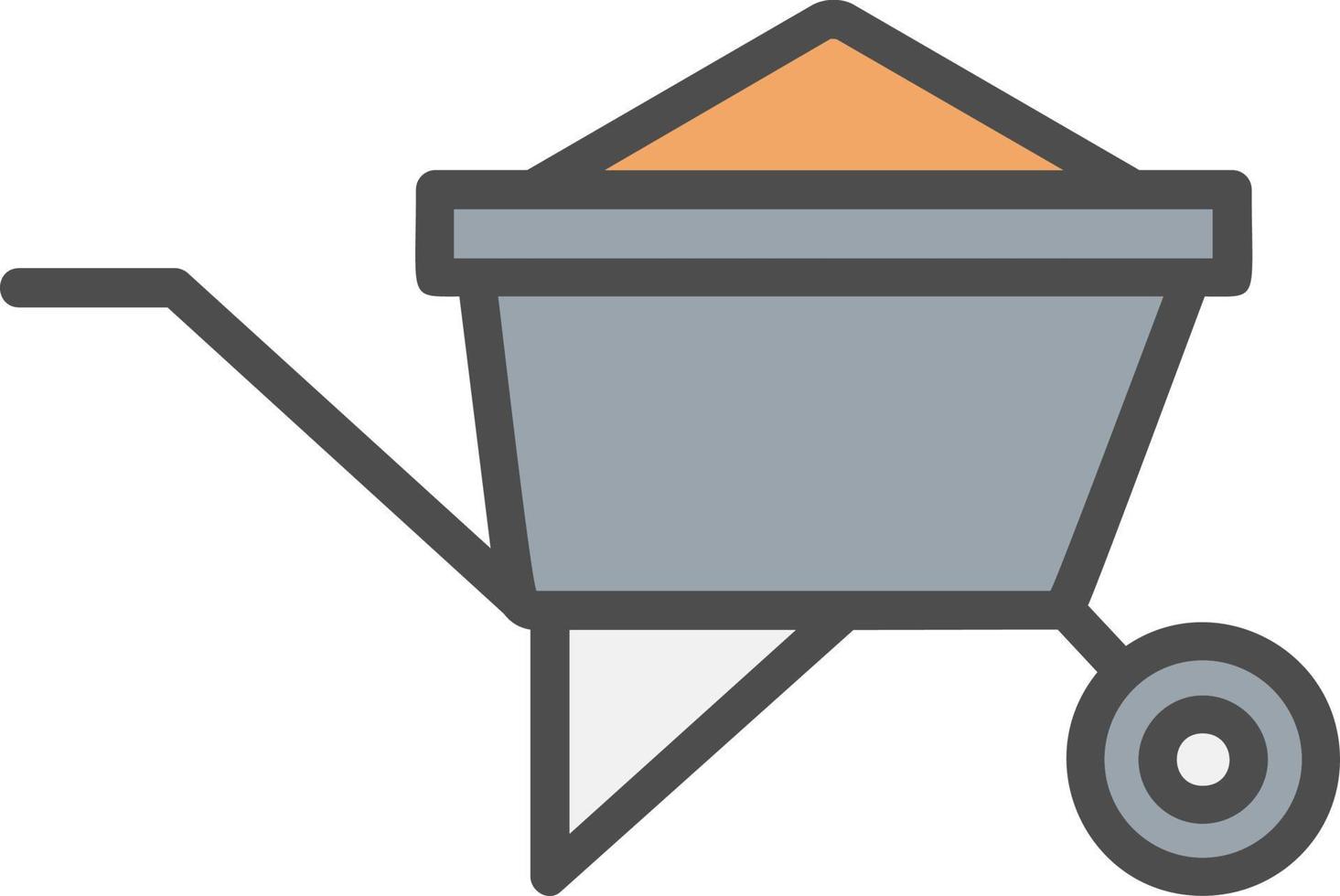 Wheelbarrow Vector Icon