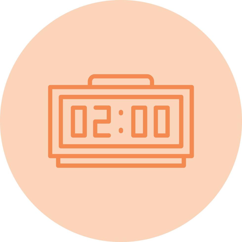 Digital Clock Vector Icon