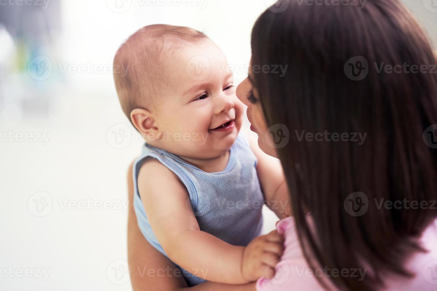 Mother and her Newborn Baby photo