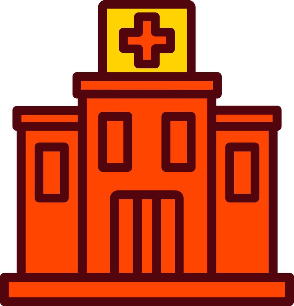 Hospital Building Vector Icon