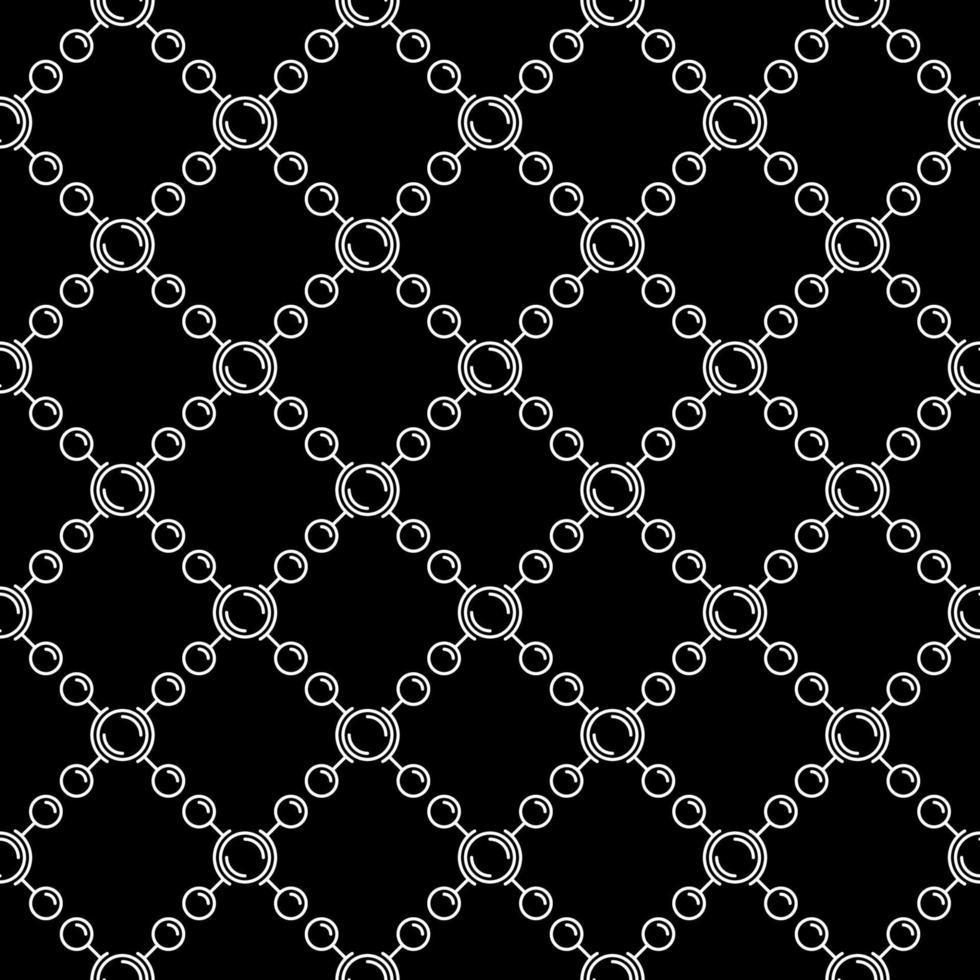 Dark Seamless Pattern with Chemical Formulas. Vector background
