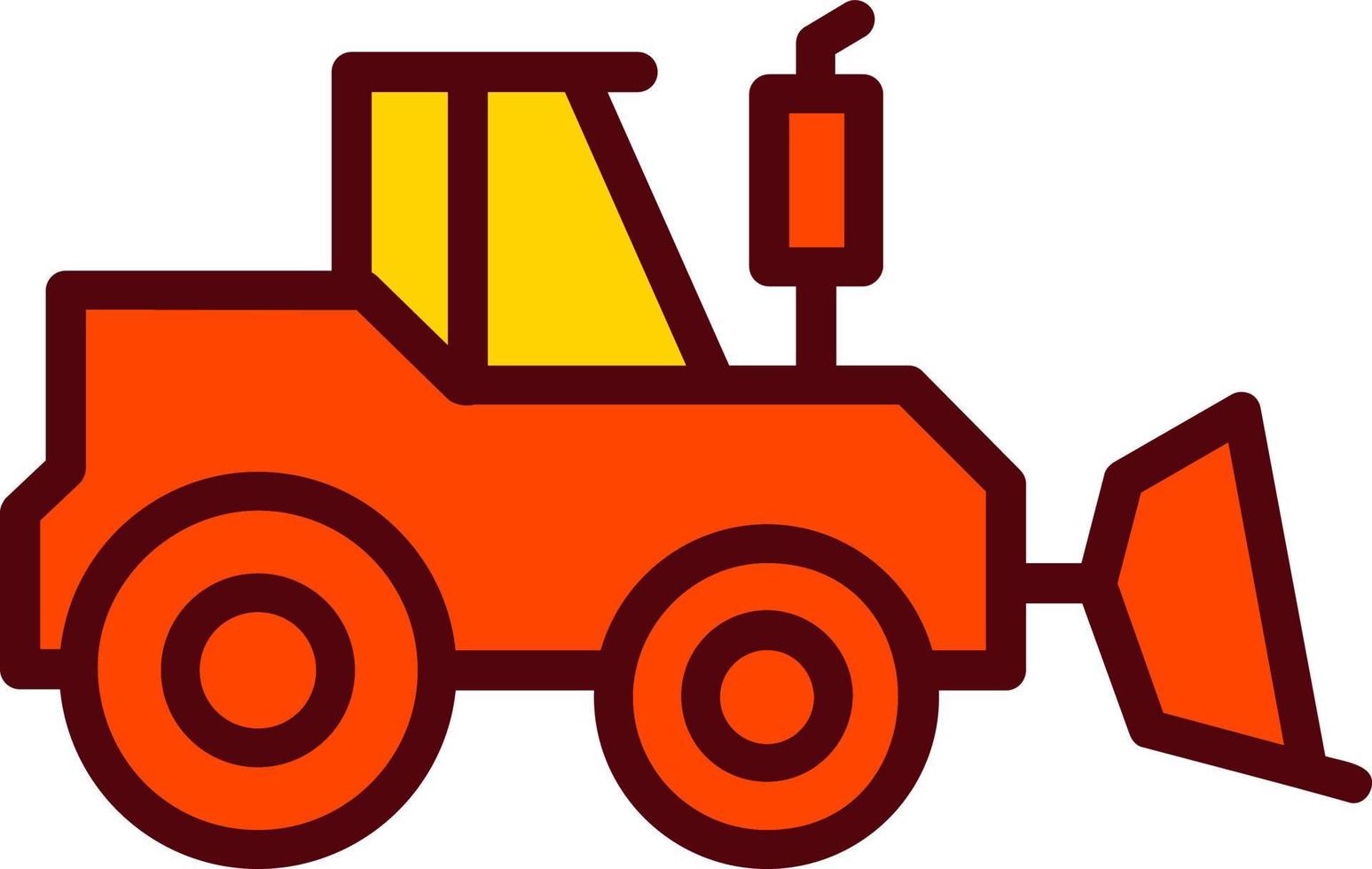 Bulldozer Vector Icon