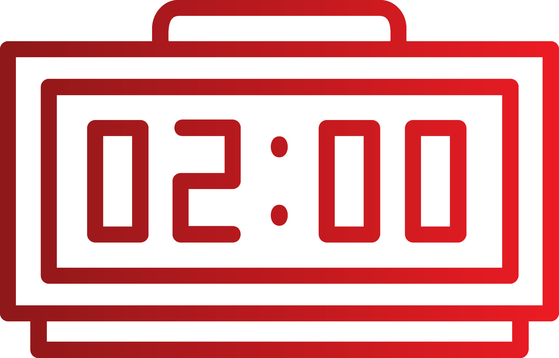 Digital Clock Vector Icon 15770170 Vector Art at Vecteezy