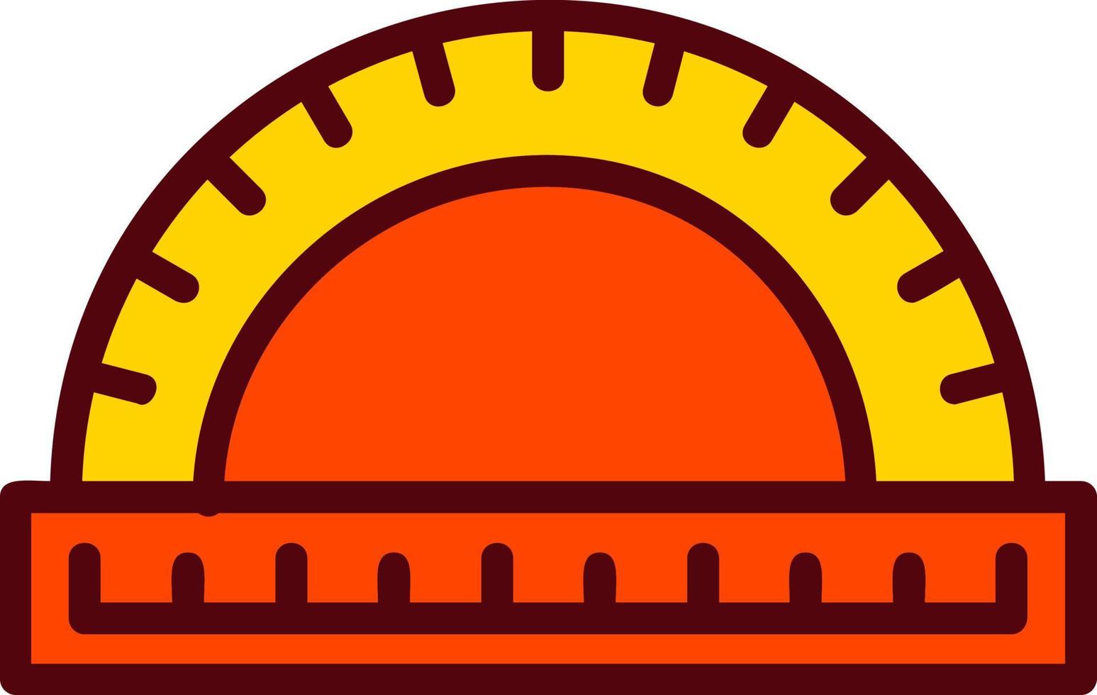 Wood Protactor Vector Icon