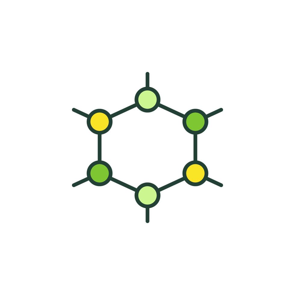 Chemical Formula Structure vector Biochemistry concept colored icon