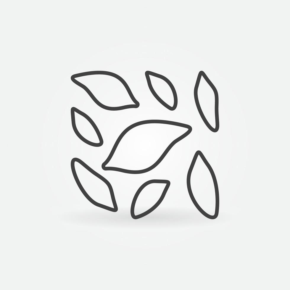 Trematoda vector Flukes concept icon in thin line style