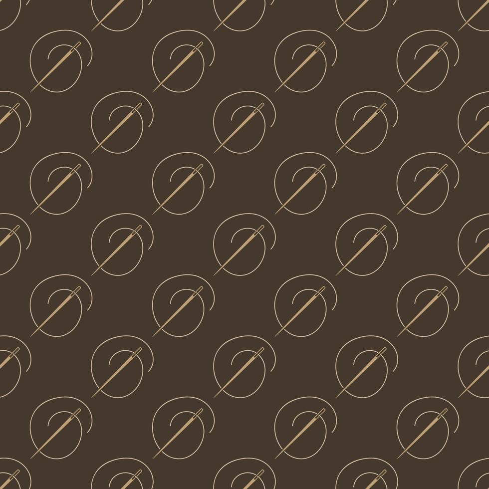 Sewing Needle vector concept retro seamless pattern or background