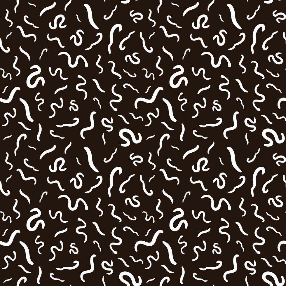 Intestinal Roundworms vector Helminths concept Seamless pattern