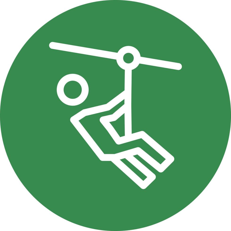 Zipline Vector Icon Design