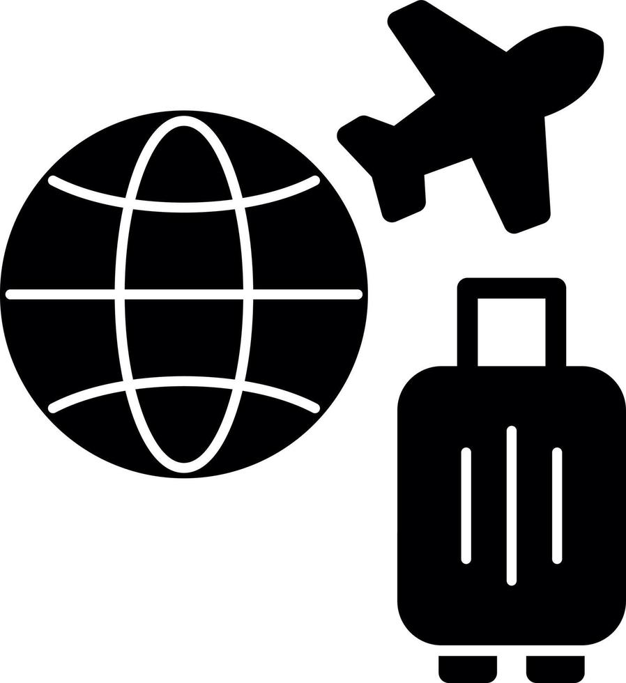 diseño de icono de vector de seguro de viaje