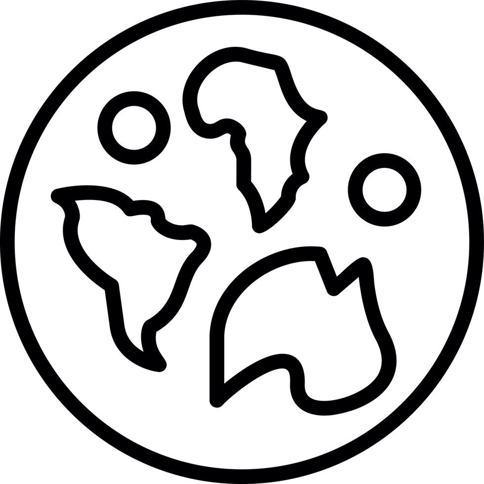 World Map Vector Icon Design