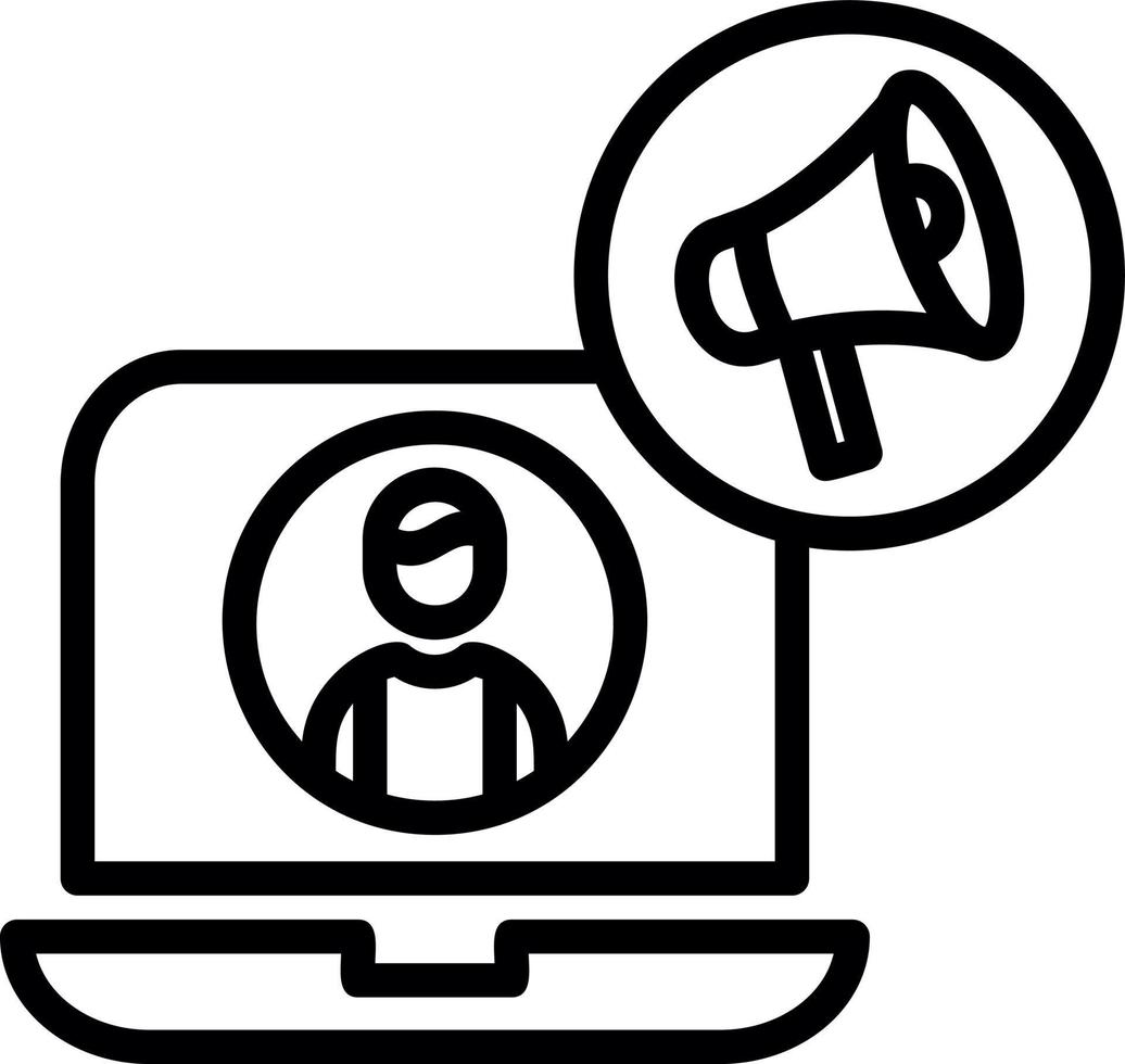 Content Marketer Vector Icon Design