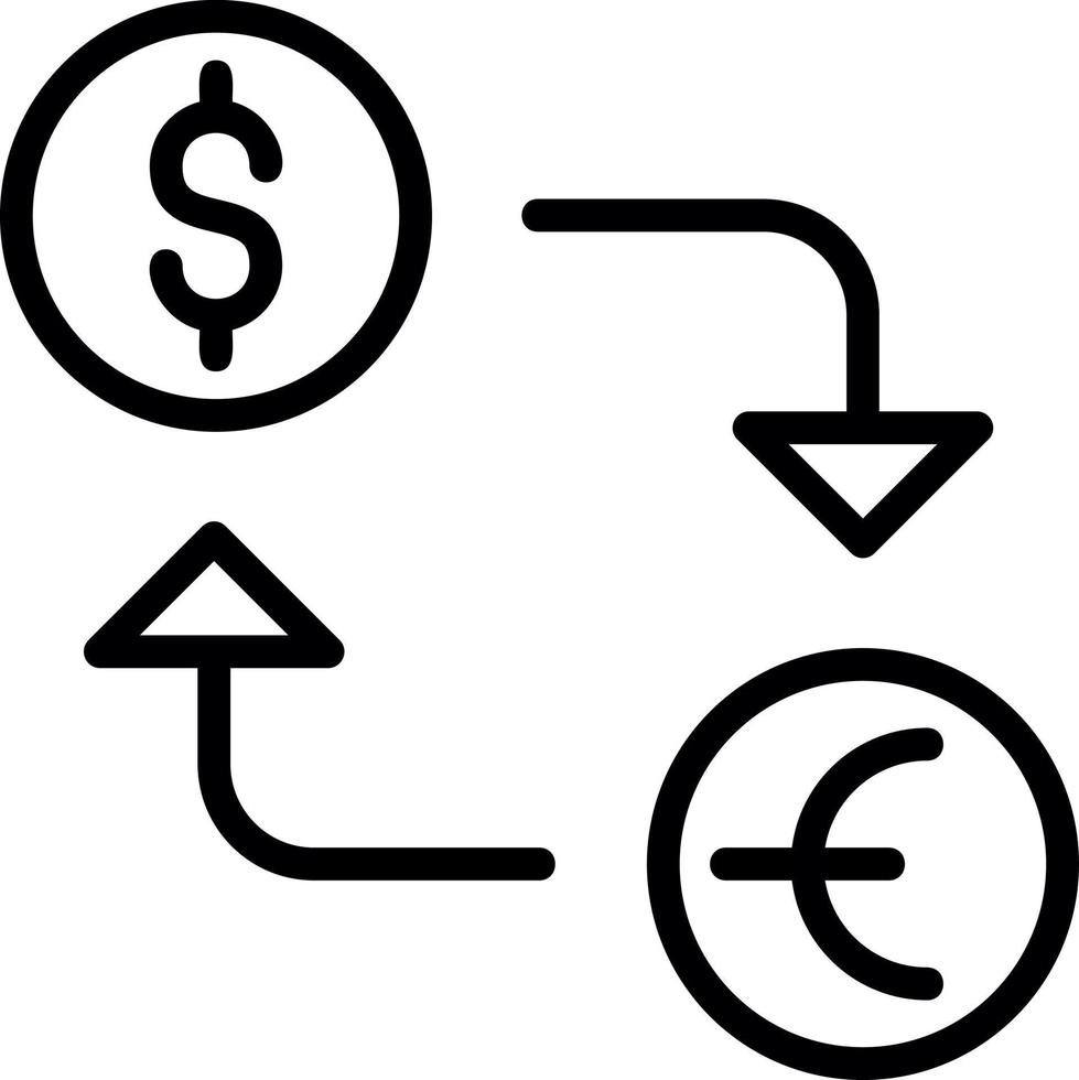 Currency Exchange Vector Icon Design
