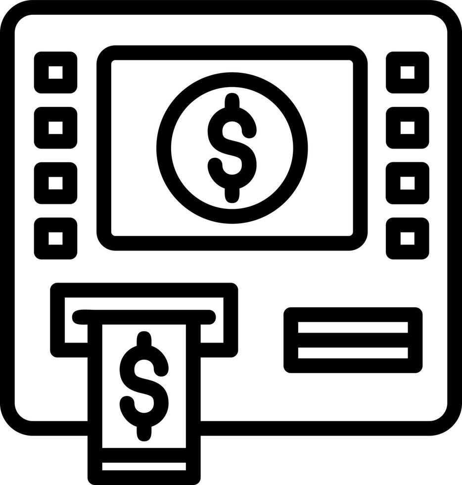 Atm Fees Vector Icon Design