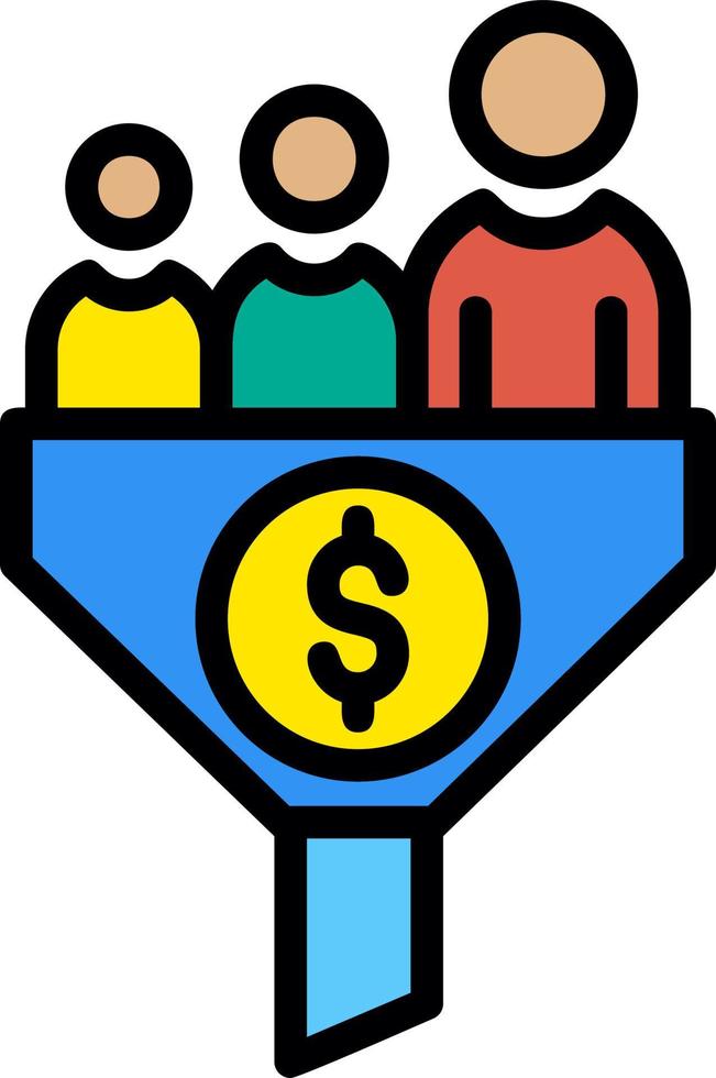Sales Funnel Strategist Vector Icon Design