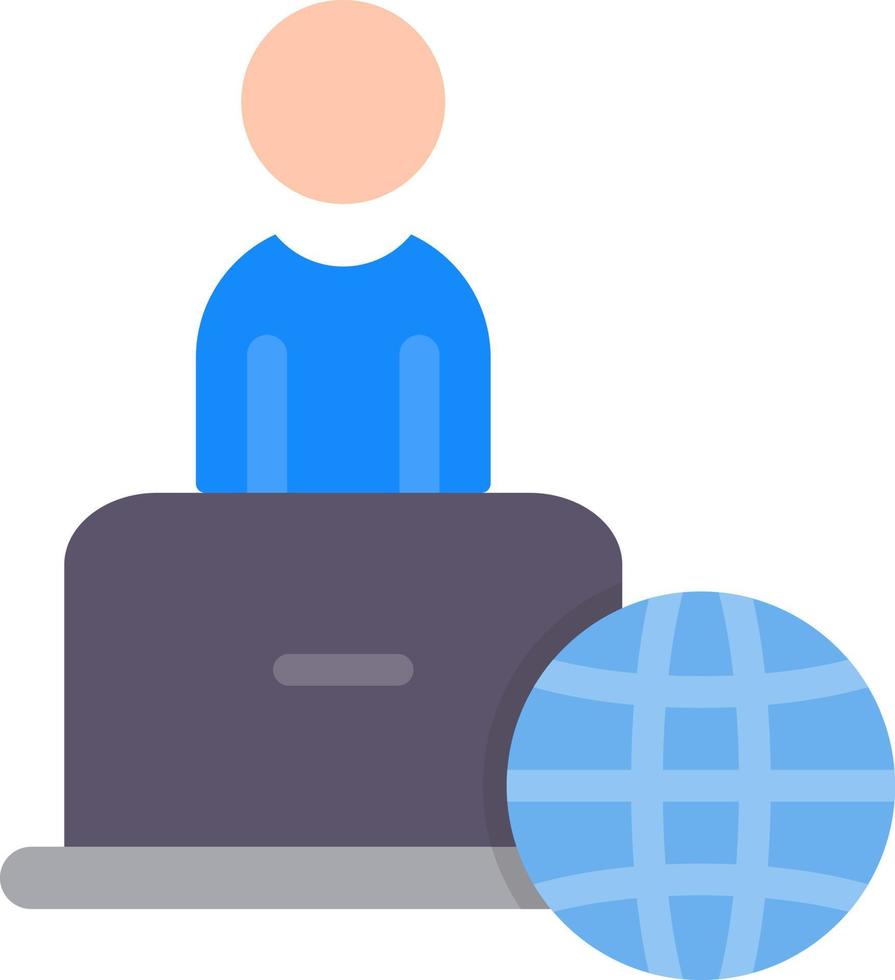 Remote Work Vector Icon Design