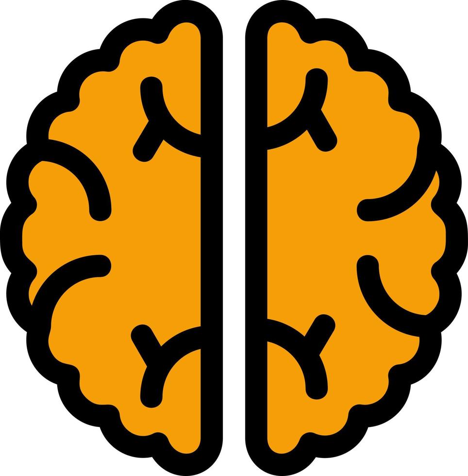 diseño de icono de vector de cerebro